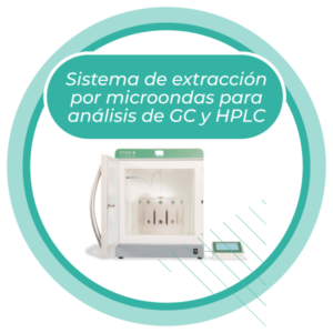 Sistema de extracción por microondas para análisis de GC y HPLC